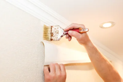 Pose de papier peint à Gumbrechtshoffen — revêtements muraux et toiles de verre